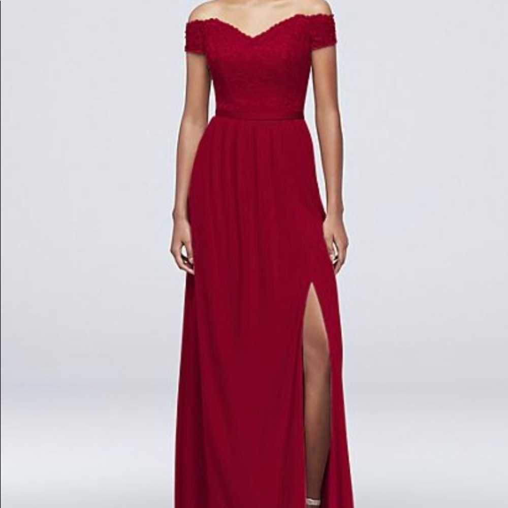 Apple Red Bridesmaid dress